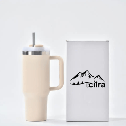 40 oz Stainless Steel Insulated Tumbler with handle - Eciira