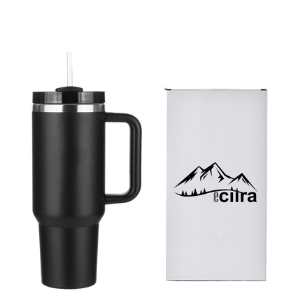 40 oz Stainless Steel Insulated Tumbler with handle - Eciira