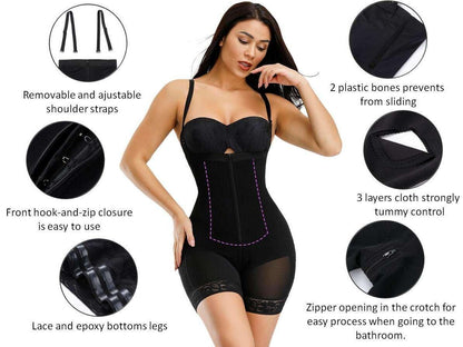 Adjustable Rear Lifter and Tummy Control Shapewear - Eciira