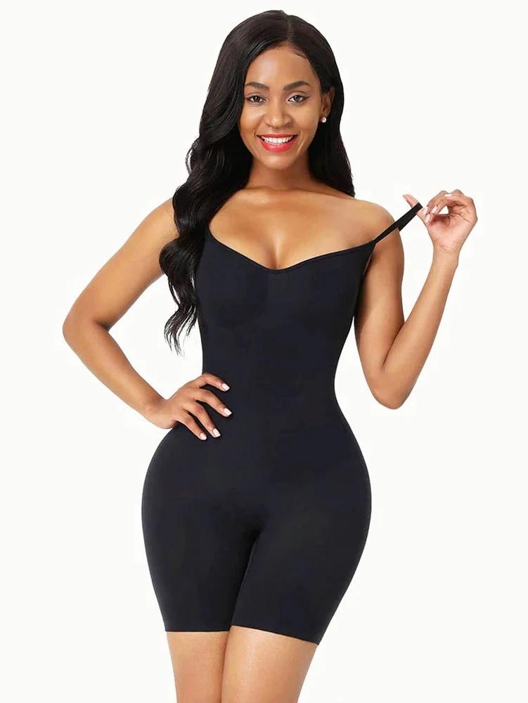 Full Body Shaper Bodysuit with Adjustable Straps - Eciira