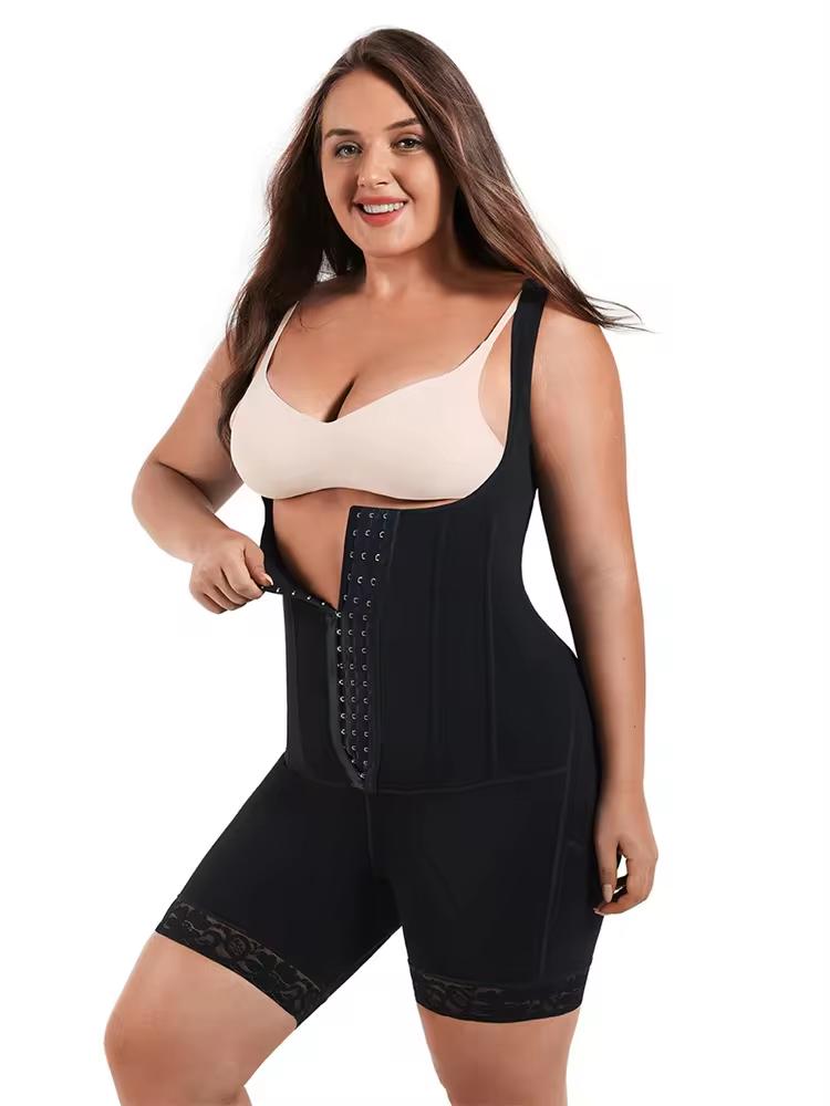 Hooks and Boned shapewear with adjustable straps - Eciira