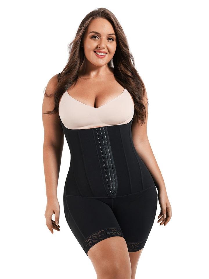 Hooks and Boned shapewear with adjustable straps - Eciira