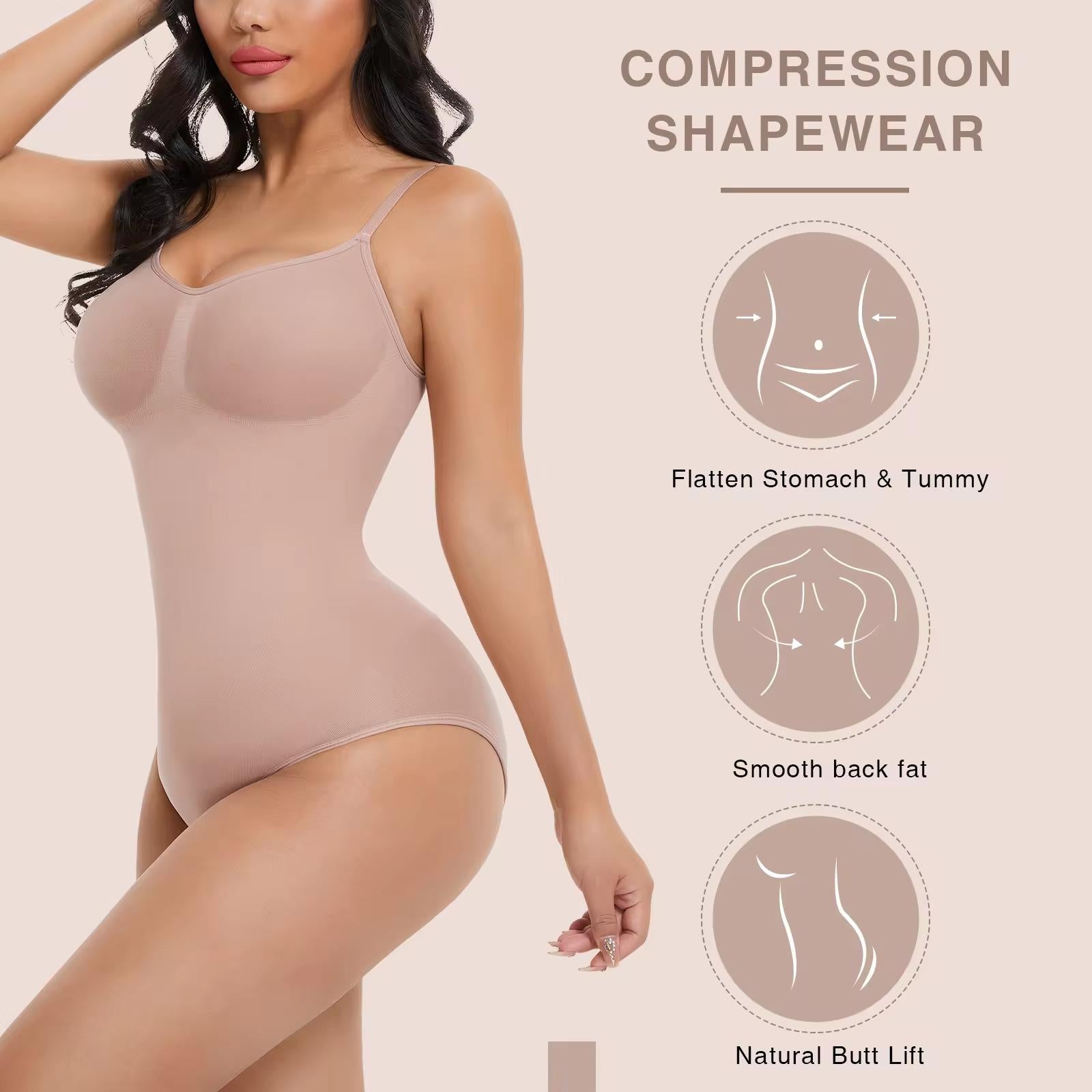 Seamless Comfortable Body Shaper Bodysuit - Eciira