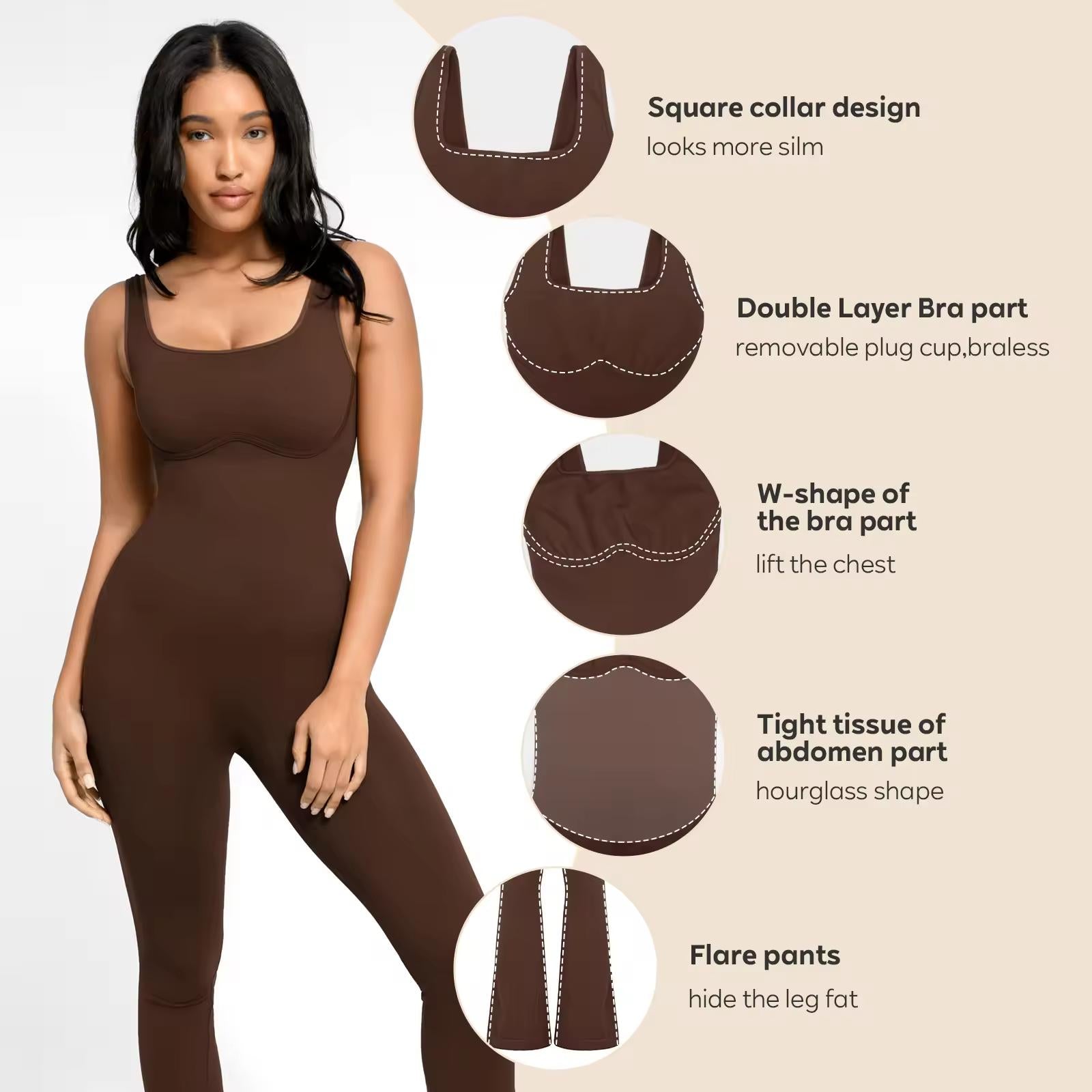 Seamless Yoga Jumpsuit - Eciira